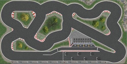 Pista corsa clean scuro per - pista,