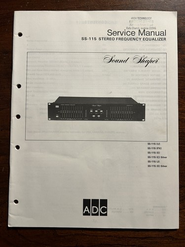 Adc sound shaper 115 - adc, ss-115