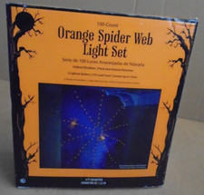 Halloween Orange Spider Web