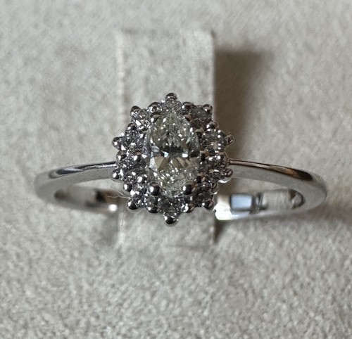 Anello oro bianco con - oro,