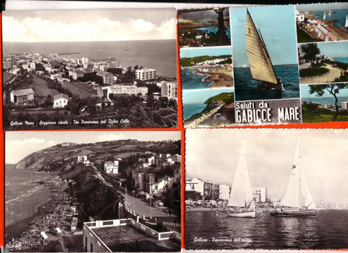 Lotto cartoline gabicce - lotto,