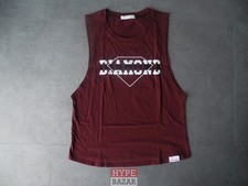 Top da donna senza maniche Diamond Supply nuovo Bordeaux taglia S diamante