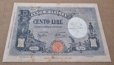 CENTO 100 LIRE AZZURRINO GRANDE B BARBETTI DECRETO 21/11/1933 REGNO D'ITALIA