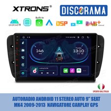 AUTORADIO ANDROID 11 STEREO AUTO 9" SEAT MK4 2009-2013  NAVIGATORE CARPLAY GPS 