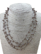 Girocollo Donna 3 fili fatto