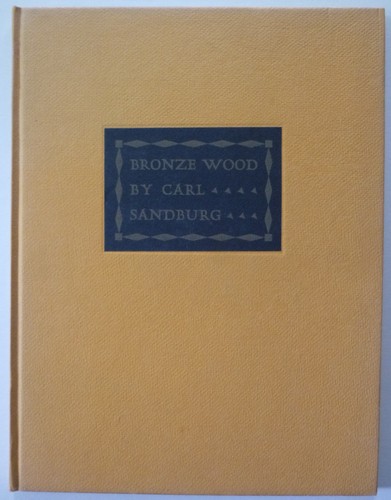 Carl sandburg bronze wood - ,