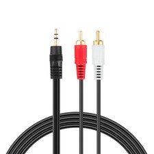 3.5mm to 2 RCA Audio Aux-In