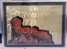 Quadro A Olio Su Lamina Di Sage Vernis