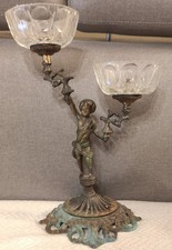 ANTICO CANDELABRO IN BRONZO