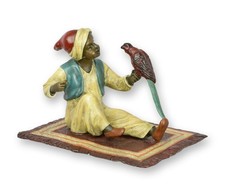 Scultura in bronzo ragazzo con