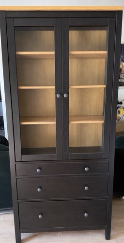 Ikea hemnes glass display - hemnes,