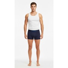 Rochas Boxer Uomo Blu S M Small Medium Intimo Lusso Notte Cotone Elegante