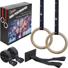 Anelli Ginnastica Legno Aneli