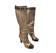 Louis Vuitton stivali monogram in pelle