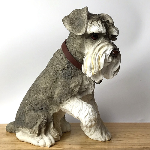 Schnauzer dog figurine - dog,