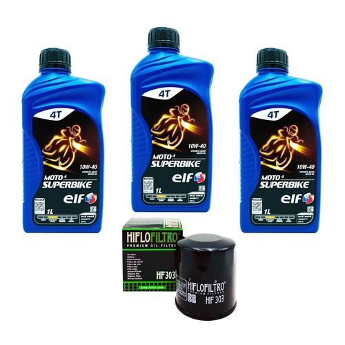 Kit tagliando olio elf moto4 - olio,