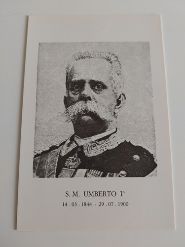 Cartolina sua maestà umberto - cartolina,