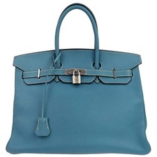Borsa a mano Hermes Blue Jean