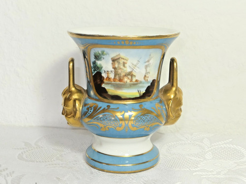 Vecchio vaso limoges dipinto - vecchio,