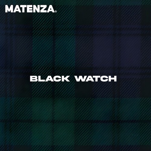 Tessuto tartan orologio nero