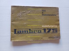 Innocenti Lambro 175 motocarro 1964 manuale uso manutenzione libretto originale
