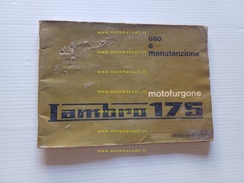Innocenti lambro 175 motocarro - 175,