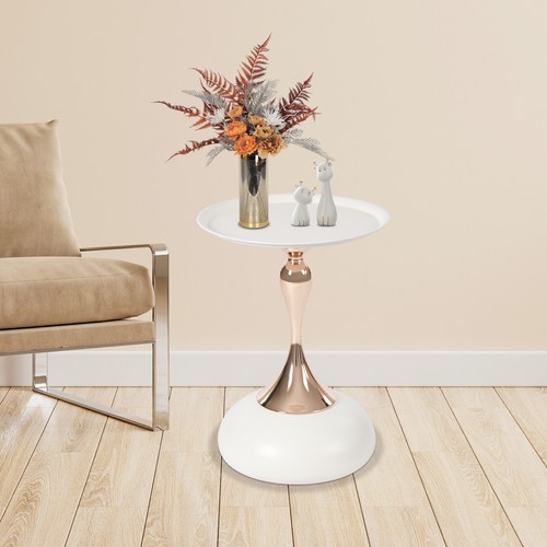 Small round side table tray - small,