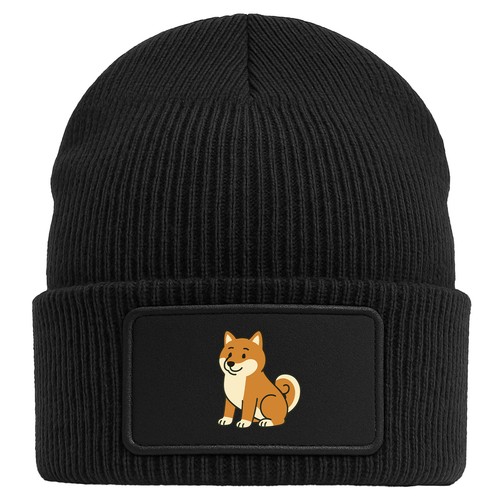 Berretto con patch - con, shiba