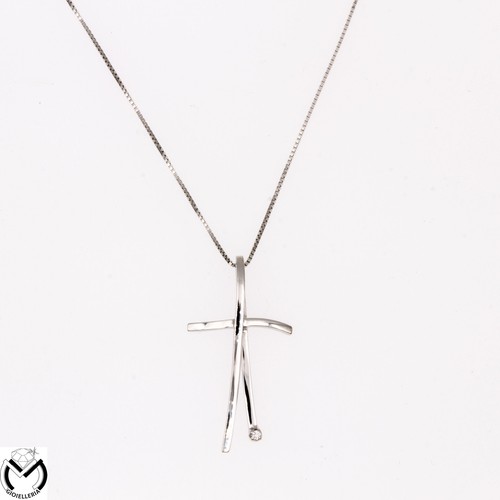 Collana oro bianco 750 - collana,