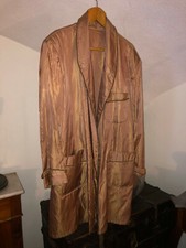 Vestaglia di seta/raso da uomo a righe vintage anni '60 usata