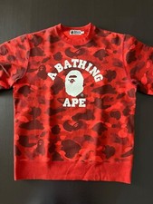 Felpa BAPE A Bathing Ape US Size XL Color Camo College Crewneck