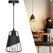 LAMPADARIO LAMPADA SOSPENSIONE DESIGN MODERNO INDUSTRIALE PARALUME NERO E27