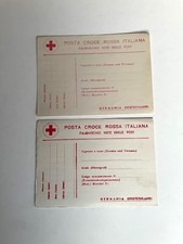 2 Cartoline POSTA CROCE ROSSA