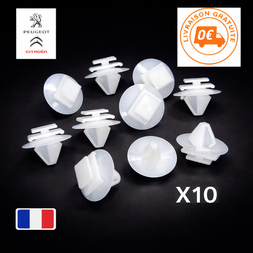 Clips fixation moulures - 10, de