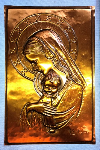 Quadro madonna con bambino - con,