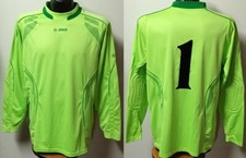MAGLIA PORTIERE JAKO VERDE FLUO  TG. XL  GOMITI IMBOTTITI NUMERO  1
