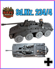 1/18 Custom Sd.Kfz. 234/4 w 7.5 cm PaK 40 Playmobil Compatible , Not painted