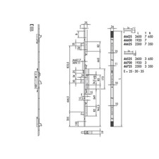 Cisa 46425-30-0 Serratura