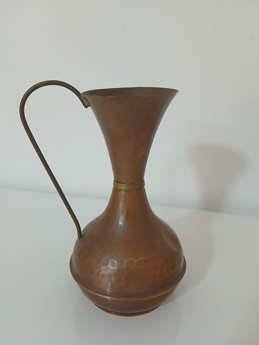 Brocca rame vintage 20 cm - rame,