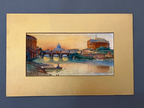 Quadro antico acquerello - quadro,