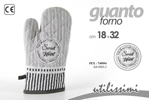 Guanto presina forno cuore - guanto, da