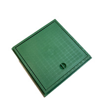 CHIUSINO COPERCHIO IN PLASTICA POLIPROPILENE CON TELAIO VERDE