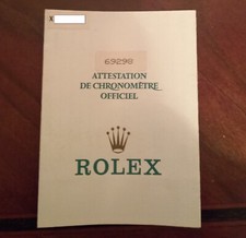 Garanzia rolex 69298 Warranty  Lady Datejust Pearlmaster Paper Booklet originale