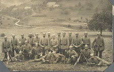 Militari - Prima Guerra Mondiale - Foto ricordo soldati prussiani armati mif-241