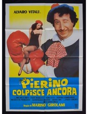 manifesto PIERINO COLPISCE ANCORA alvaro vitali michela miti liberti billi A408