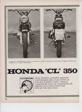 advertising TEST MOTO HONDA CL 350 1971  MOTOGIAPPONESI MOTOSPORT  EPOCA