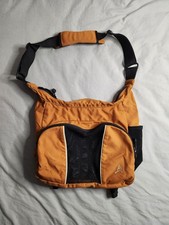 Borsa a tracolla Overland Equipment arancione nera regolabile outdoor escursionismo USA