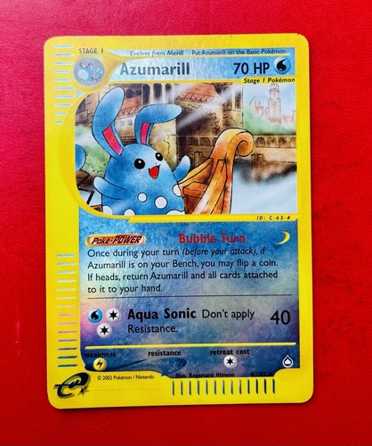 Lotto carte pokemon azumarill - lotto,