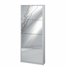 Armadio scarpiera slim bianco