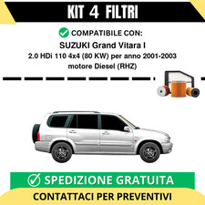 Kit 4 Filtri Tagliando per